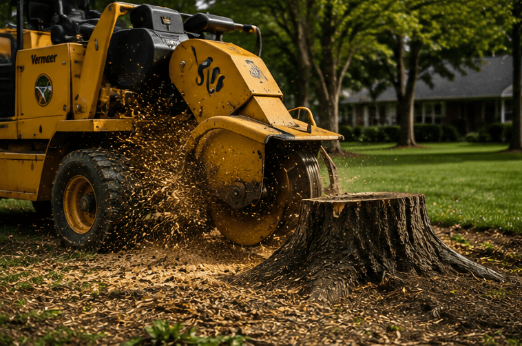 Professional stump grinding service